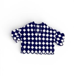 Free People Oversized  Crochet Granny Squares Sweater